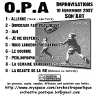 O.P.A. (Orchestre Poétique d'Avant-guerre - Bordeaux) Live au Son'Art (2007) [Pochette verso]
