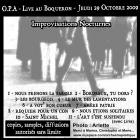 O.P.A. (Orchestre Poétique d'Avant-guerre - Bordeaux) Live au Boqueron (2009) [Pochette verso]