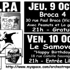 O.P.A. (Orchestre Poétique d'Avant-guerre - Bordeaux) Affiche concert au Samovar (2008)