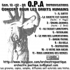 O.P.A. (Orchestre Poétique d'Avant-guerre - Bordeaux) Live au Z'Ubu (2008) [Pochette verso]
