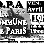 O.P.A. (Orchestre Poétique d'Avant-guerre - Bordeaux) Affiche concert à Libourne (2011)