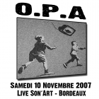 O.P.A. (Orchestre Poétique d'Avant-guerre - Bordeaux) Live au Son'Art (2007) [Pochette recto]